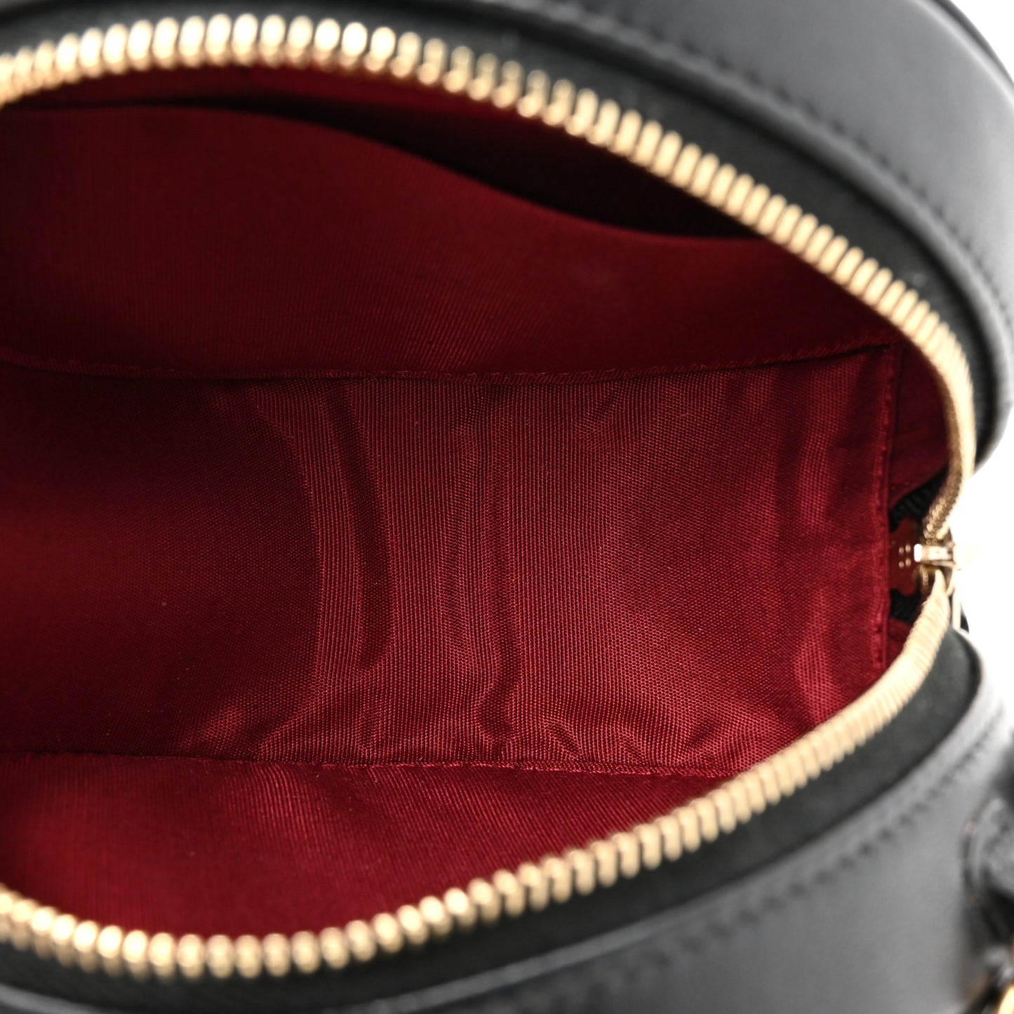 Lambskin Quilted Chanel 19 Round Clutch With Chain Black