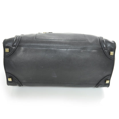 Celine Smooth Calfskin Shoulder Luggage Black 4 of 9
