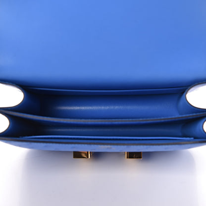 Hermes Ostrich Constance 18 Bleuet 5 of 11