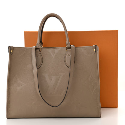 Louis Vuitton Empreinte Monogram Giant Onthego MM Tourterelle 21 of 21