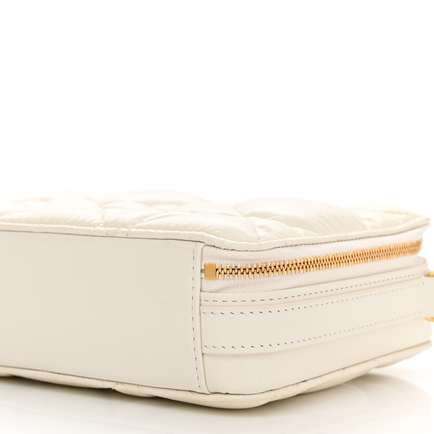 Calfskin Macrocannage Caro Box Bag Latte
