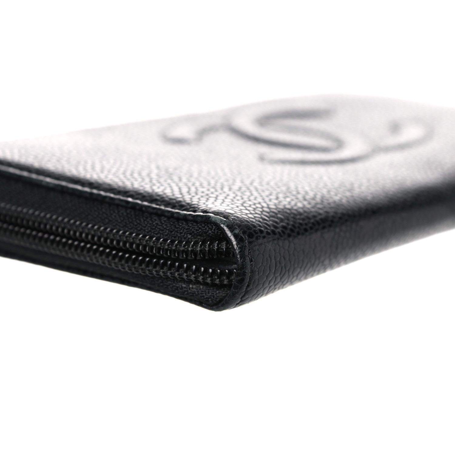 Chanel Caviar Large Timeless CC Zip Around Wallet Black 9 of 15