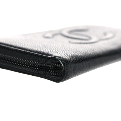 Chanel Caviar Large Timeless CC Zip Around Wallet Black 9 of 15
