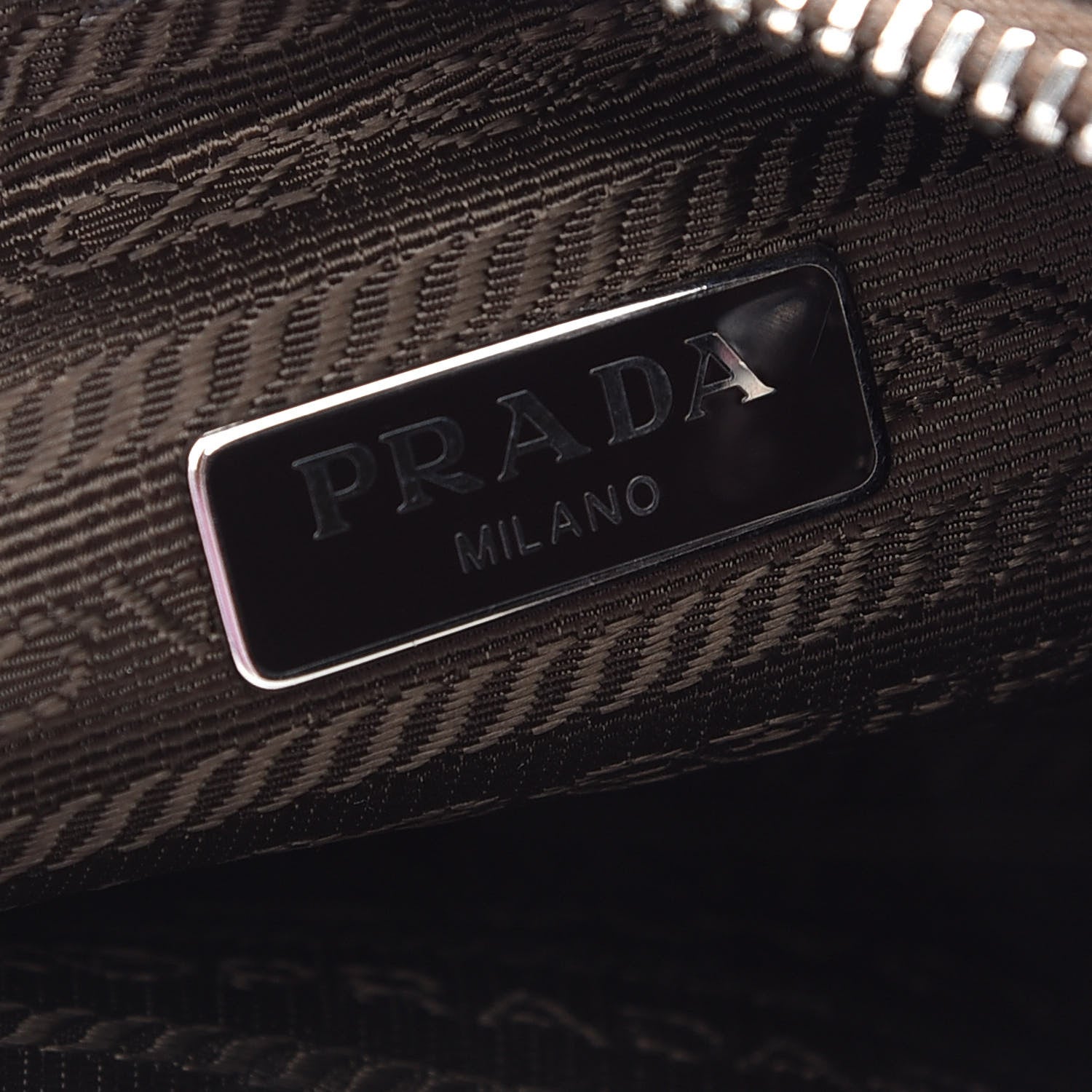 Prada Tessuto Nylon Saffiano Re-Edition 2005 Shoulder Bag Cacao 6 of 10
