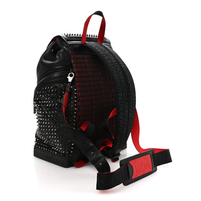 Christian Louboutin Calfskin Spiked Explorafunk Backpack Black 3 of 9