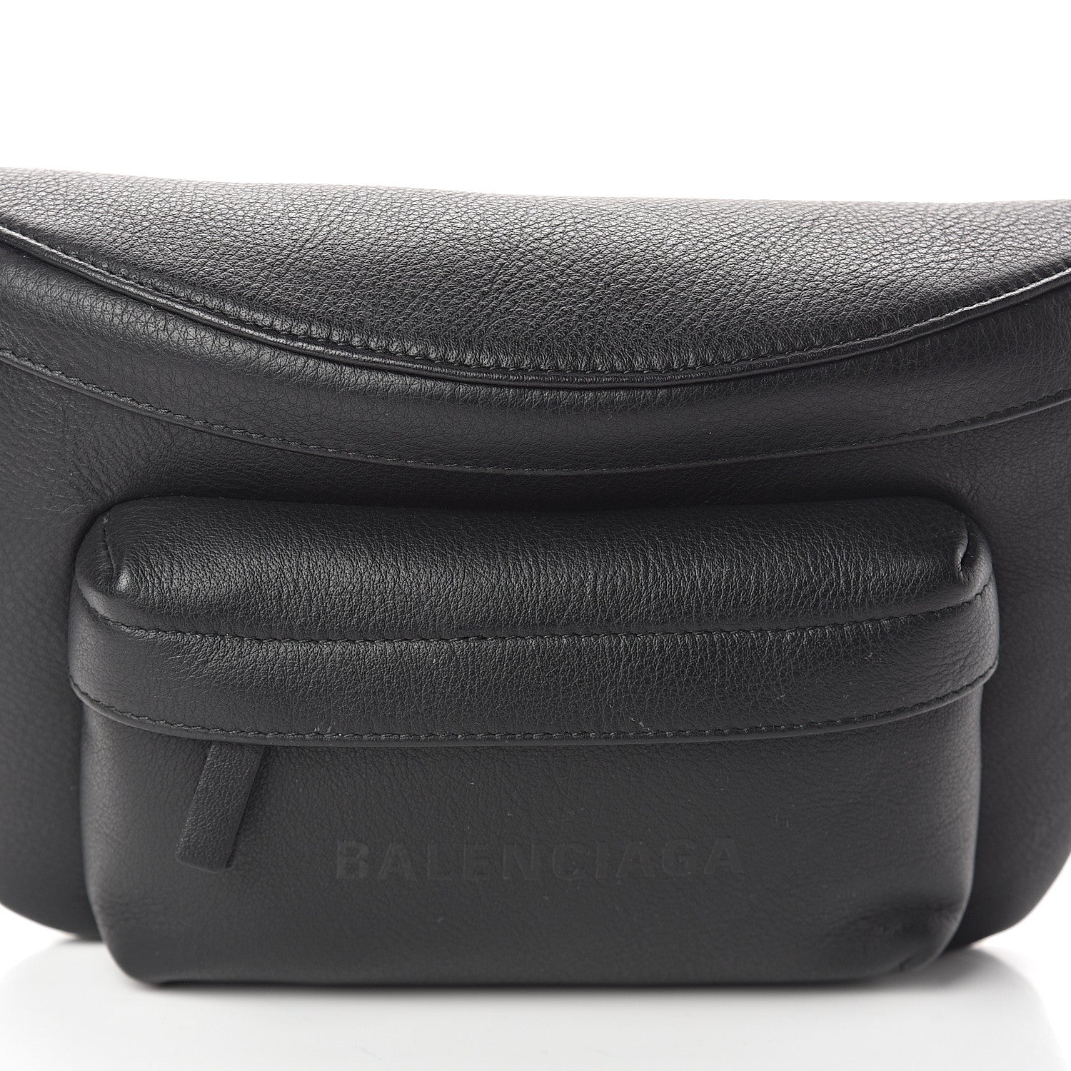 Balenciaga Smooth Calfskin Logo Large Everyday Beltpack Black 6 of 8