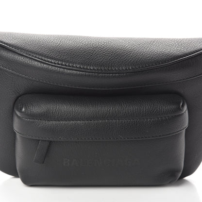 Balenciaga Smooth Calfskin Logo Large Everyday Beltpack Black 6 of 8