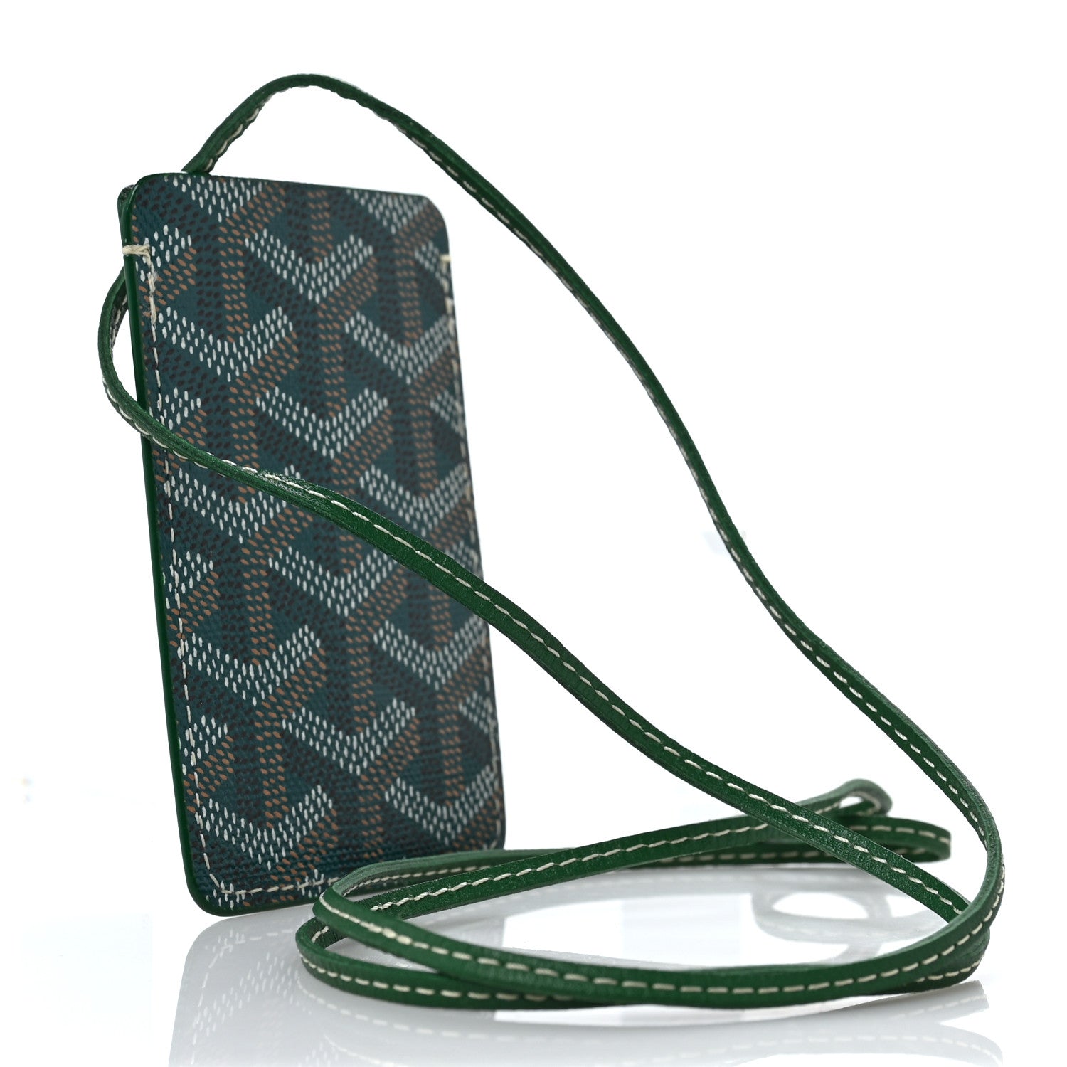 Goyard Goyardine ID Holder Lanyard Green 3 of 6