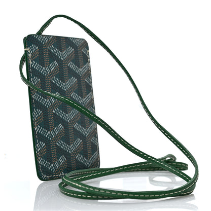 Goyard Goyardine ID Holder Lanyard Green 3 of 6