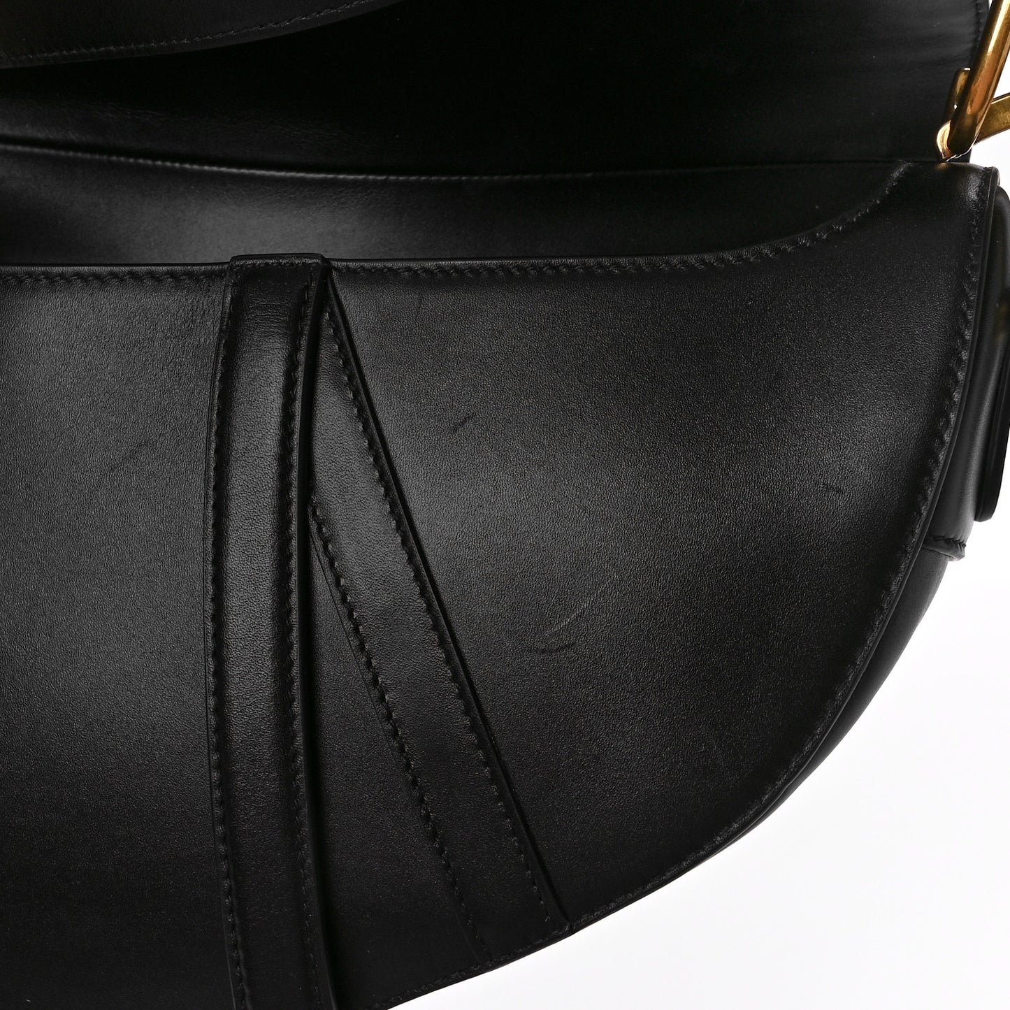 Calfskin Saddle Bag Black