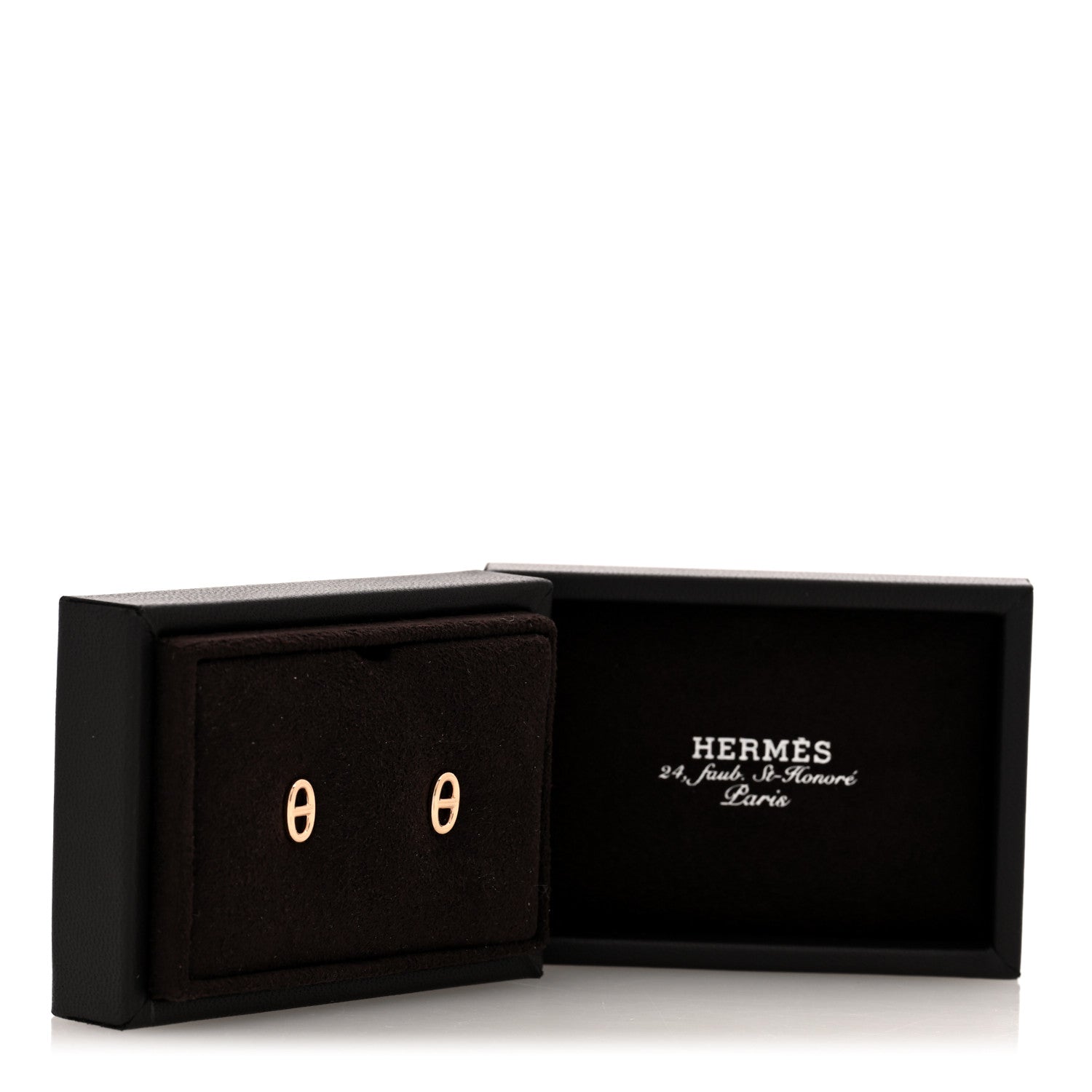 Hermes 18K Rose Gold TPM Farandole Stud Earrings 5 of 5