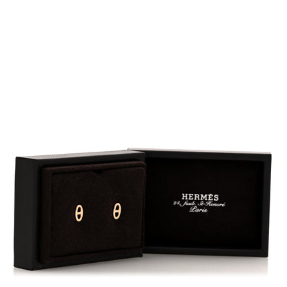 Hermes 18K Rose Gold TPM Farandole Stud Earrings 5 of 5