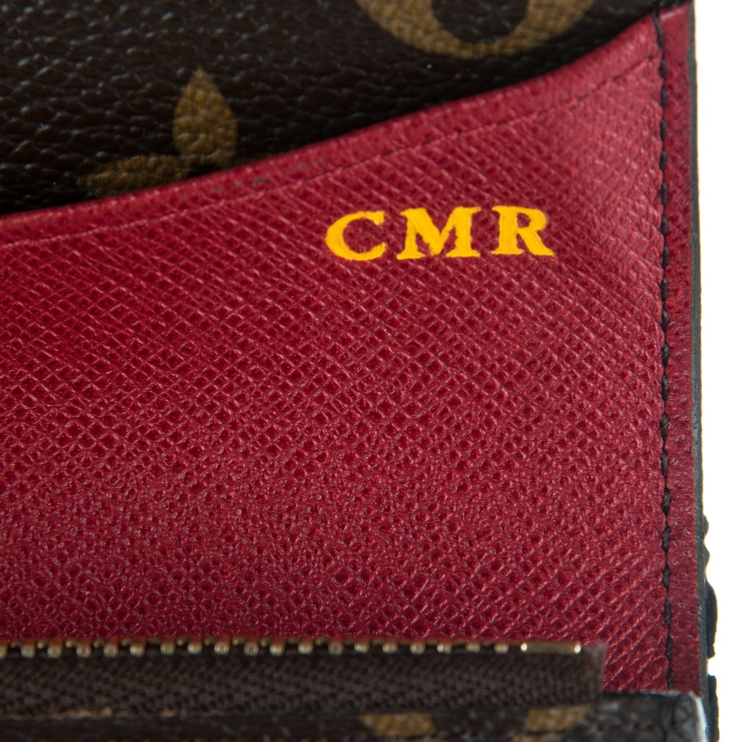 Monogram Emilie Wallet Red