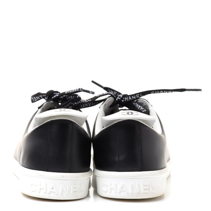 Chanel Calfskin CC Womens Sneakers 41.5 Black 5 of 12