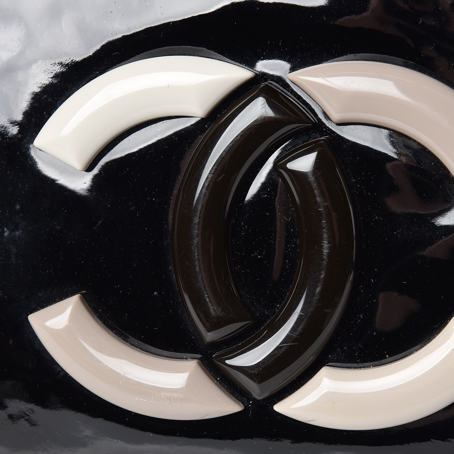 Chanel Vinyl XL Lipstick Tote Black 26 of 26