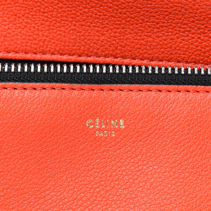 Celine Grained Calfskin Medium Edge Shoulder Bag Vermillion 6 of 16