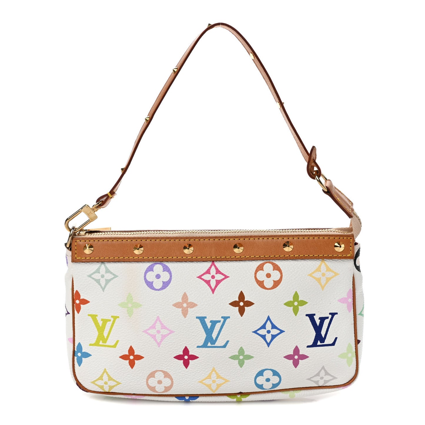 Monogram Multicolor Pochette Accessories White