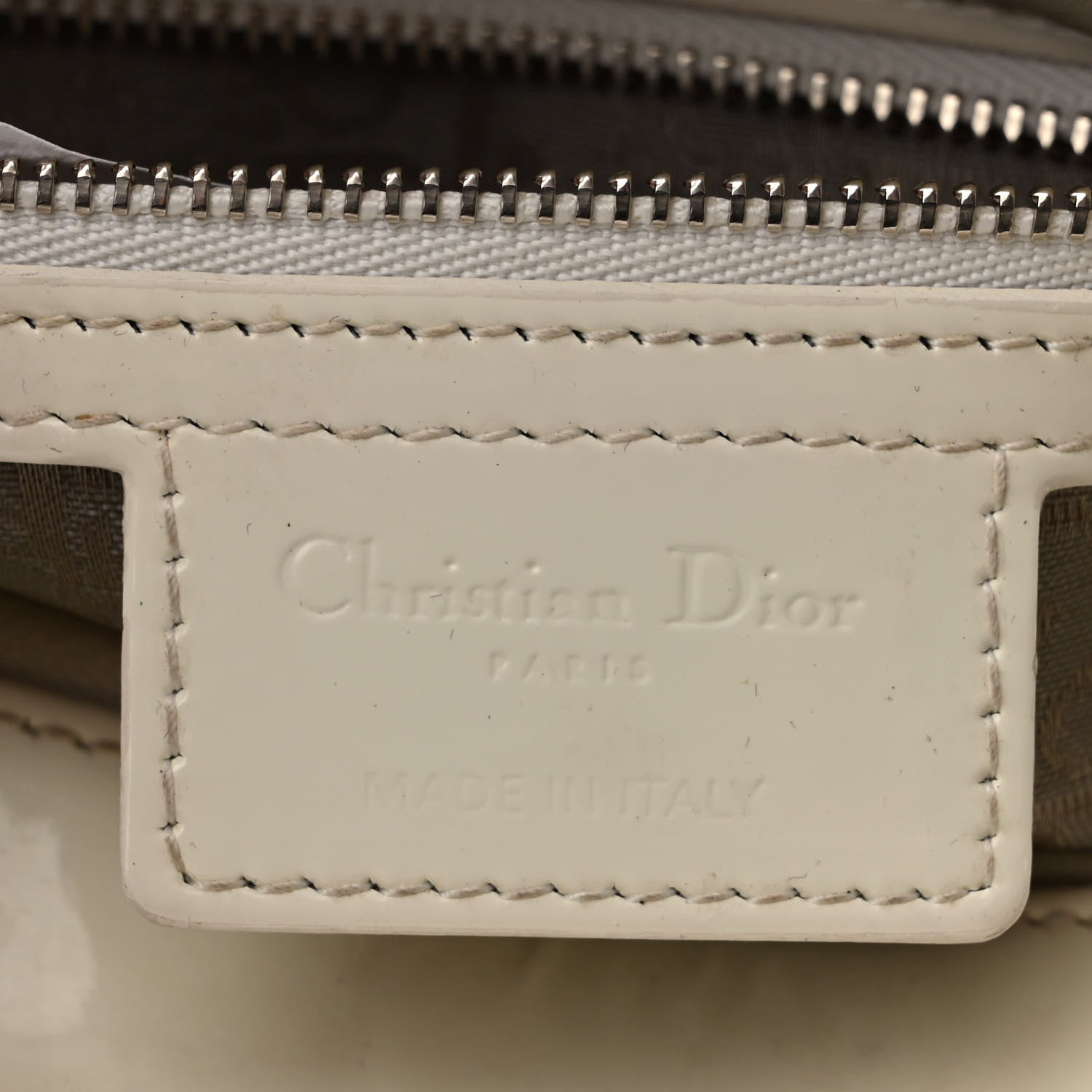 Christian Dior Patent Cannage Large Lady Dior White 6 of 10