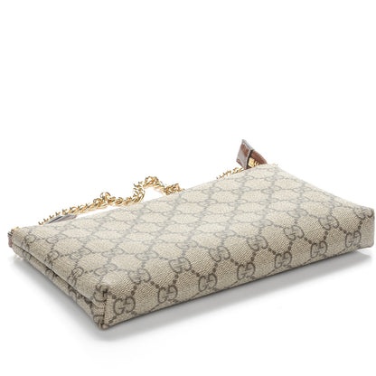 Gucci GG Supreme Monogram Wrist Wallet Brown 4 of 7