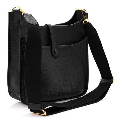 Hermes Taurillon Clemence Evelyne III PM Black 3 of 11