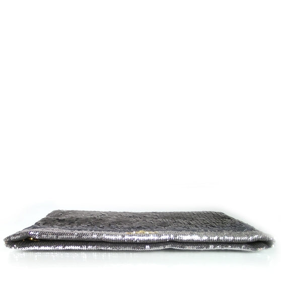 Ombre Sequin Clutch Black