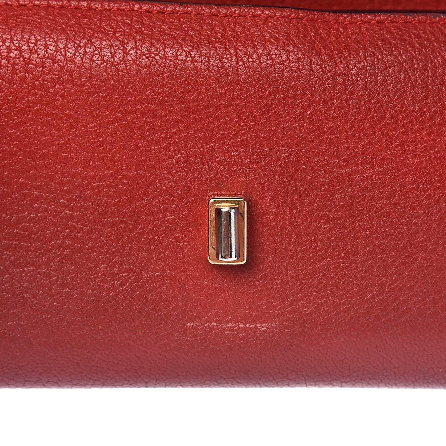 Grained Lambskin Drew Long Wallet with Flap Plaid Red
