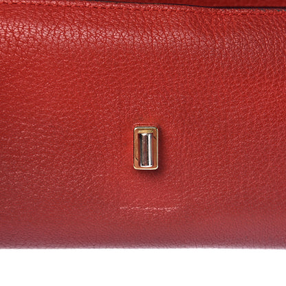 Chloe Grained Lambskin Drew Long Wallet with Flap Plaid Red 8 of 13