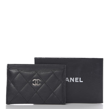 Chanel Lambskin Quilted Card Holder Black 8 of 8