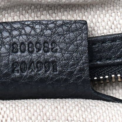 Gucci Pebbled Calfskin Medium Soho Chain Shoulder Bag Black 7 of 9