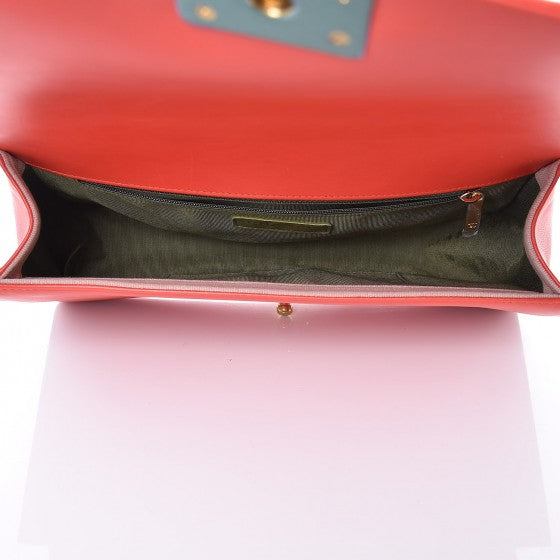 Lambskin Quilted New Medium Boy Flap Red