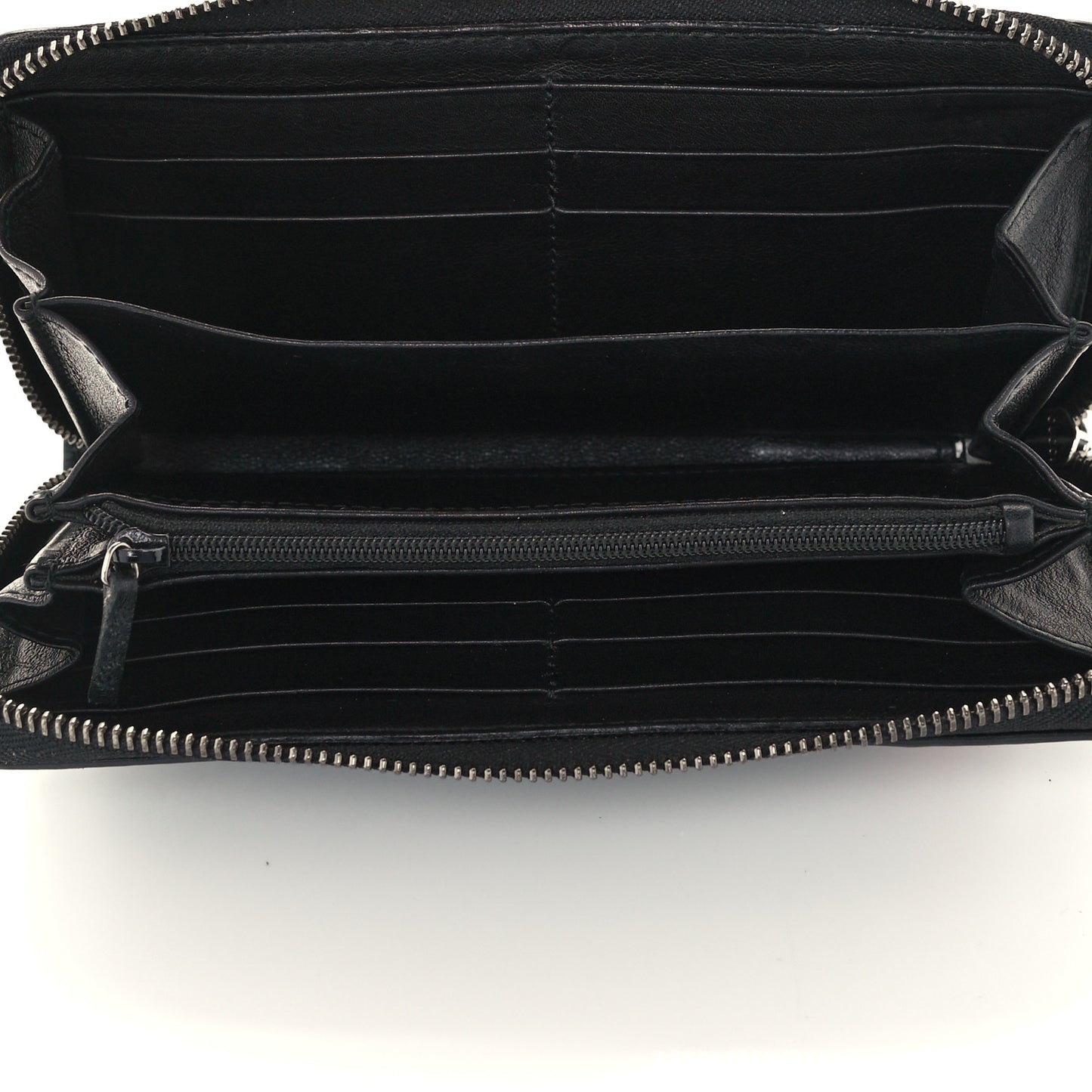 Guccissima Web Zip Around Wallet Black