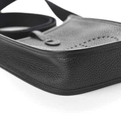 Hermes Taurillon Clemence Evelyne TPM Black 6 of 10