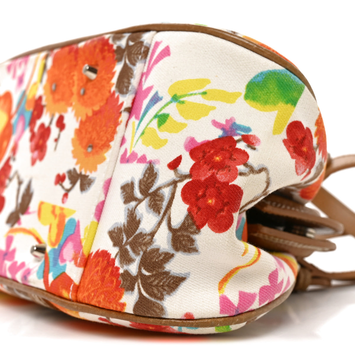 Christian Dior Canvas Floral Print Detective Satchel Multicolor 10 of 11