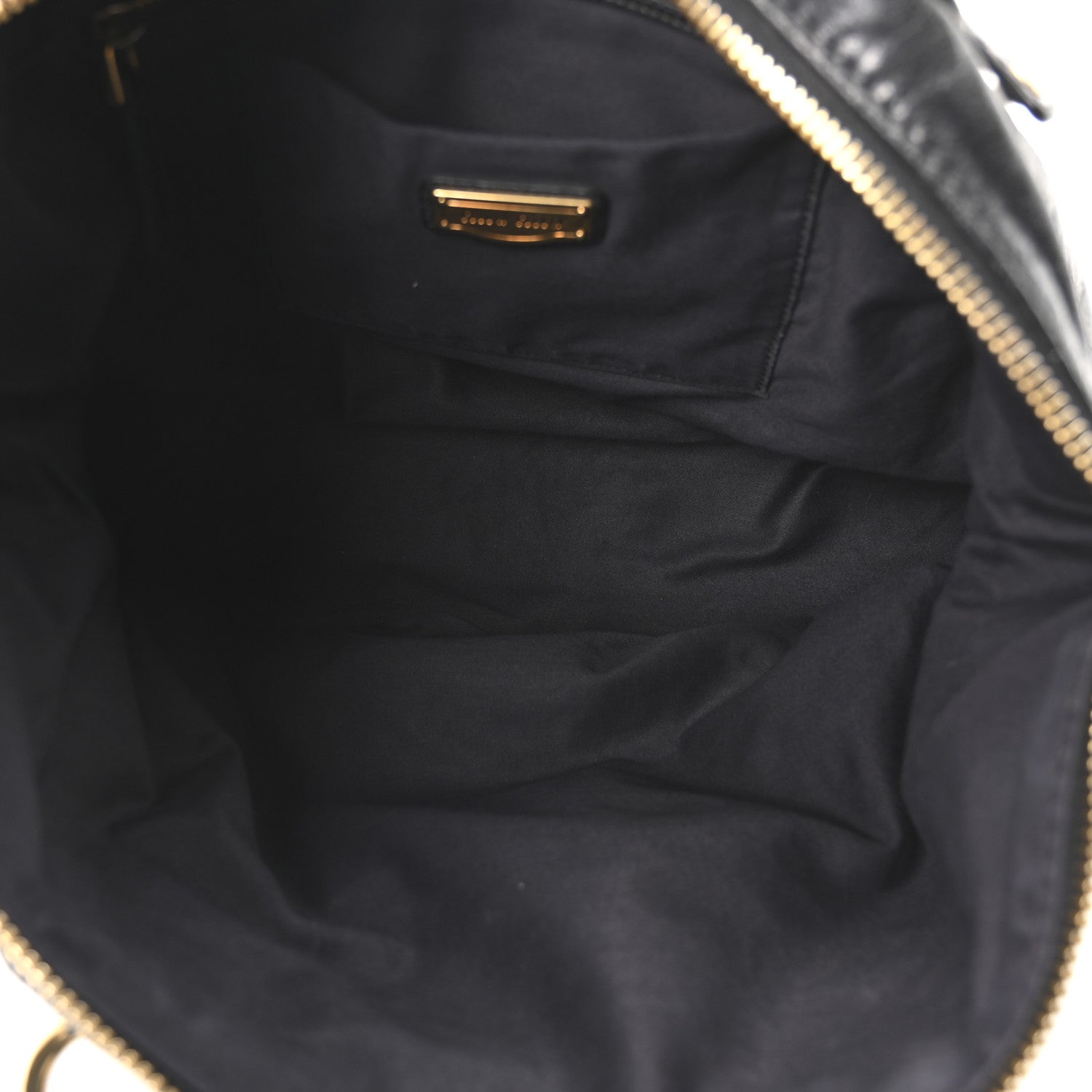 Miu Miu Vitello Shine Zip Tote Black 5 of 10
