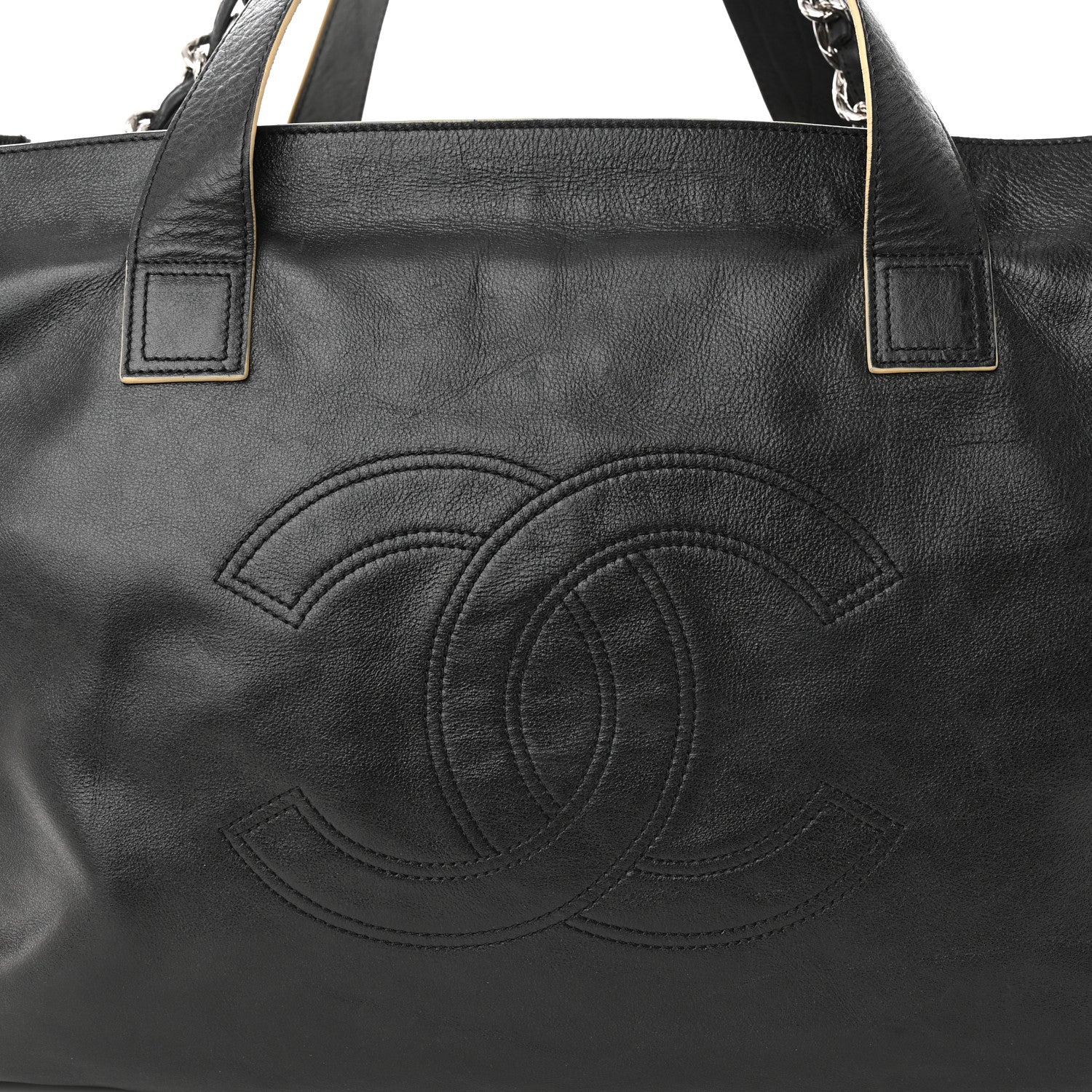 Chanel Lambskin Edgy XL Tote Black 8 of 11