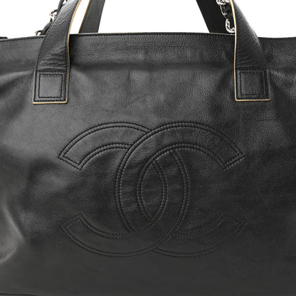 Chanel Lambskin Edgy XL Tote Black 8 of 11