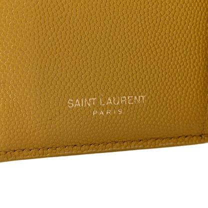 Saint Laurent Grain De Poudre Monogram Uptown Compact Wallet Olive 6 of 7