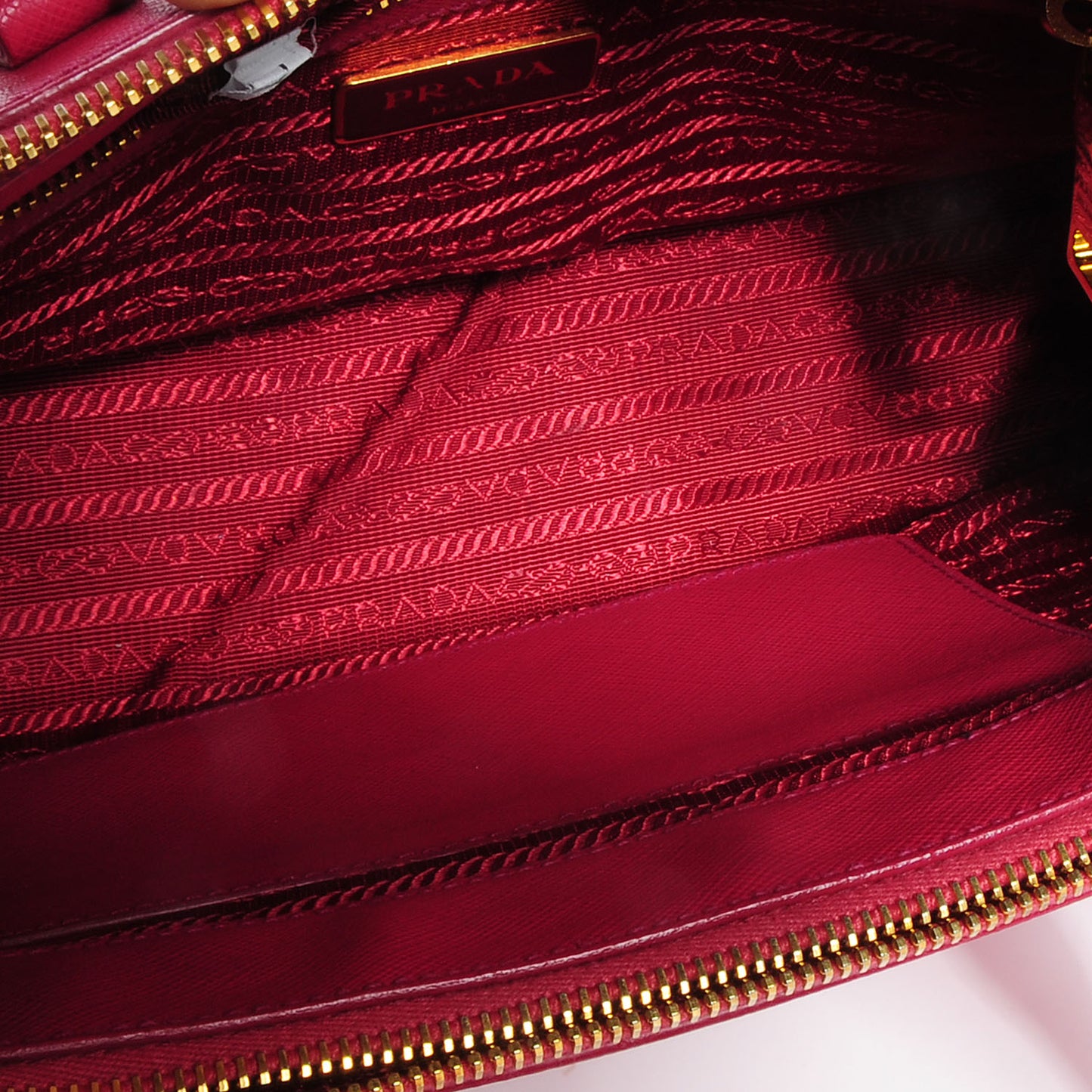 Saffiano Lux Mini Double Zip Tote Peonia