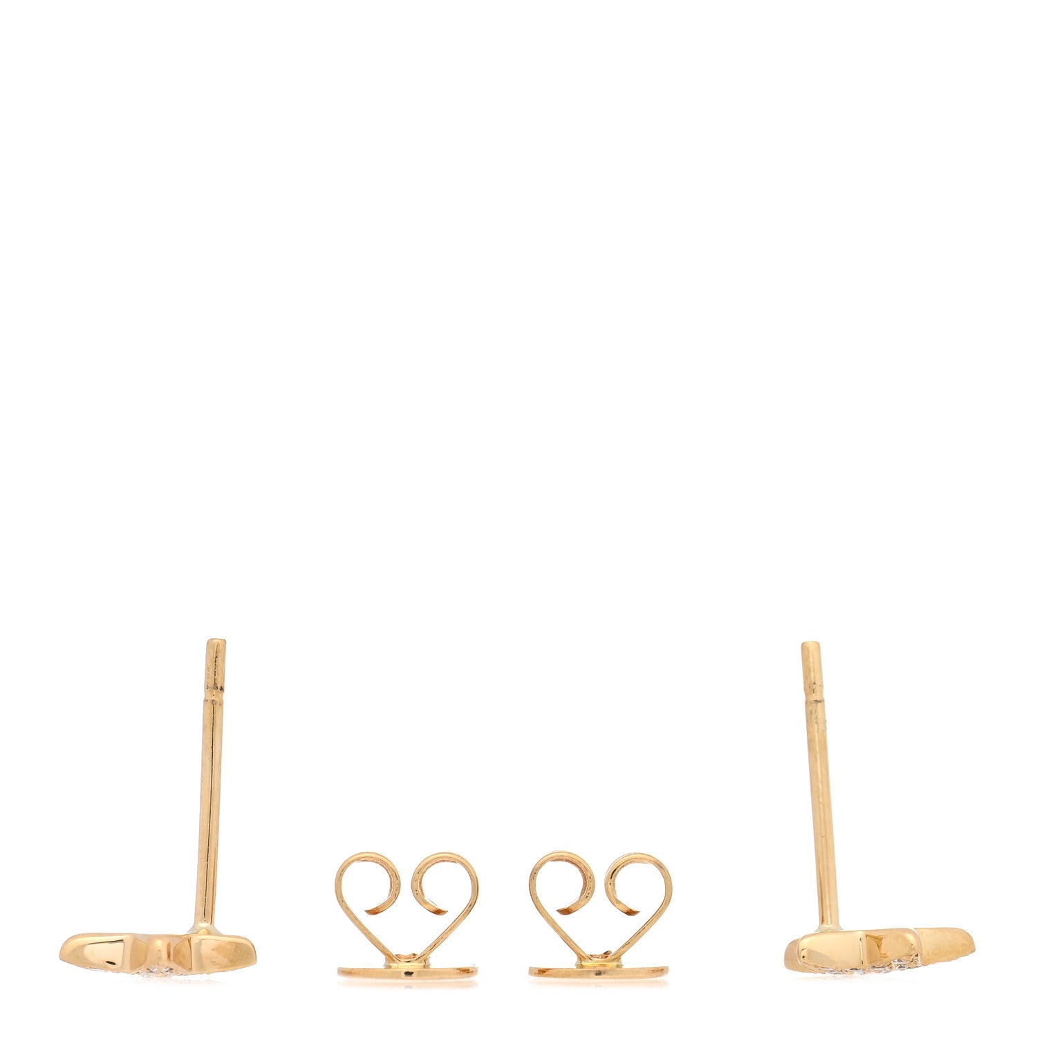 Anita Ko 18K Yellow Gold Diamond Small Star Stud Earrings 3 of 5