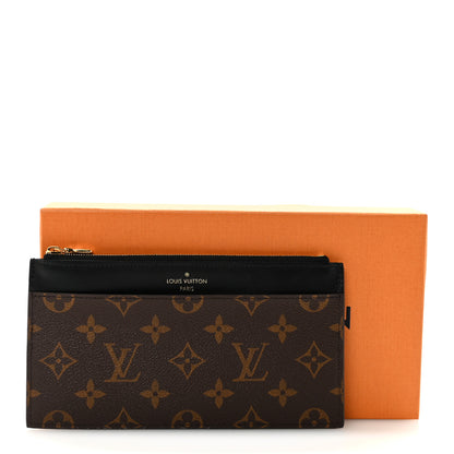 Louis Vuitton Monogram Slim Purse Black 7 of 7