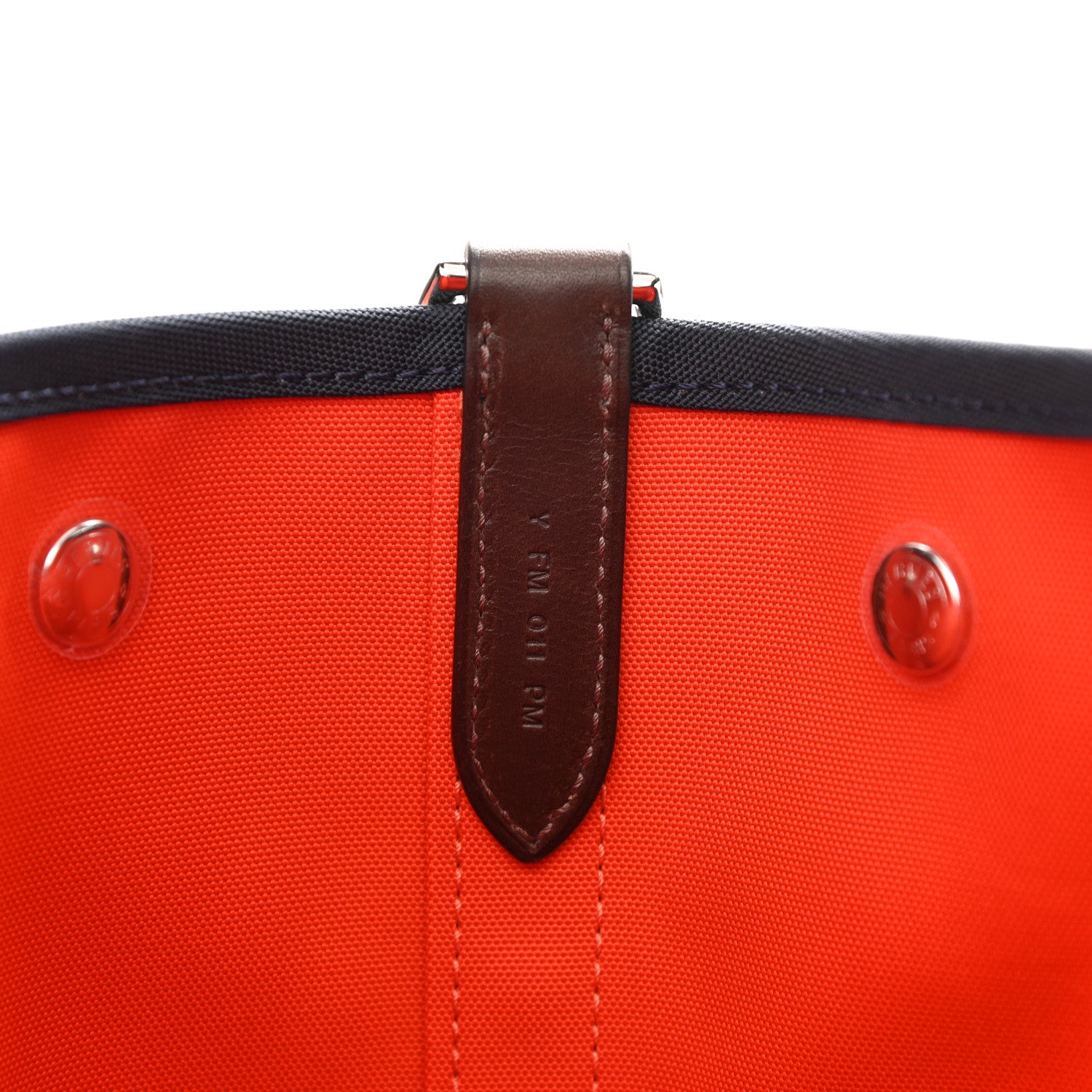 Hermes Canvas The Grooming Bag Bleu Navy Feu 10 of 15