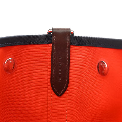 Hermes Canvas The Grooming Bag Bleu Navy Feu 10 of 15