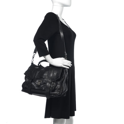 Proenza Schouler Lambskin PS1 Medium Satchel Black 2 of 13