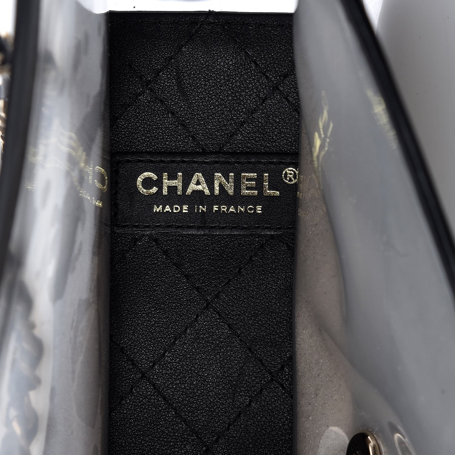 Chanel Lambskin PVC Medium Coco Sand Flap Black 6 of 9