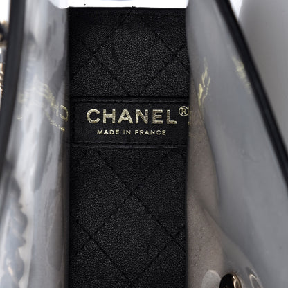 Chanel Lambskin PVC Medium Coco Sand Flap Black 6 of 9