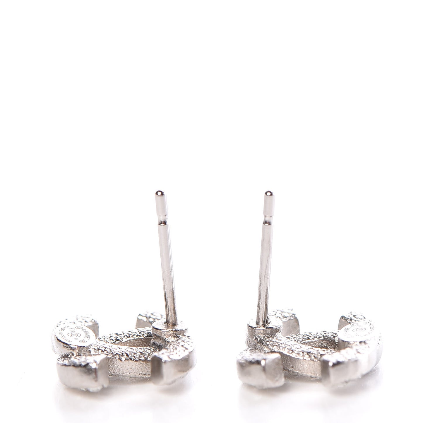 Crystal Timeless CC Earrings Silver