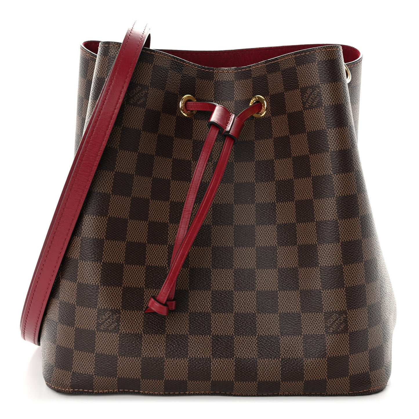 Damier Ebene Neonoe MM Cherry Berry