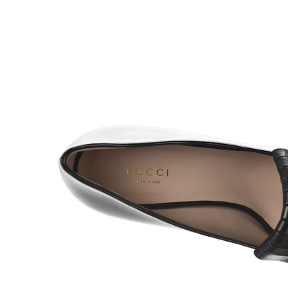 Gucci Malaga Kid GG Marmont Fringe Platform Loafer Pumps 39 Black 7 of 11