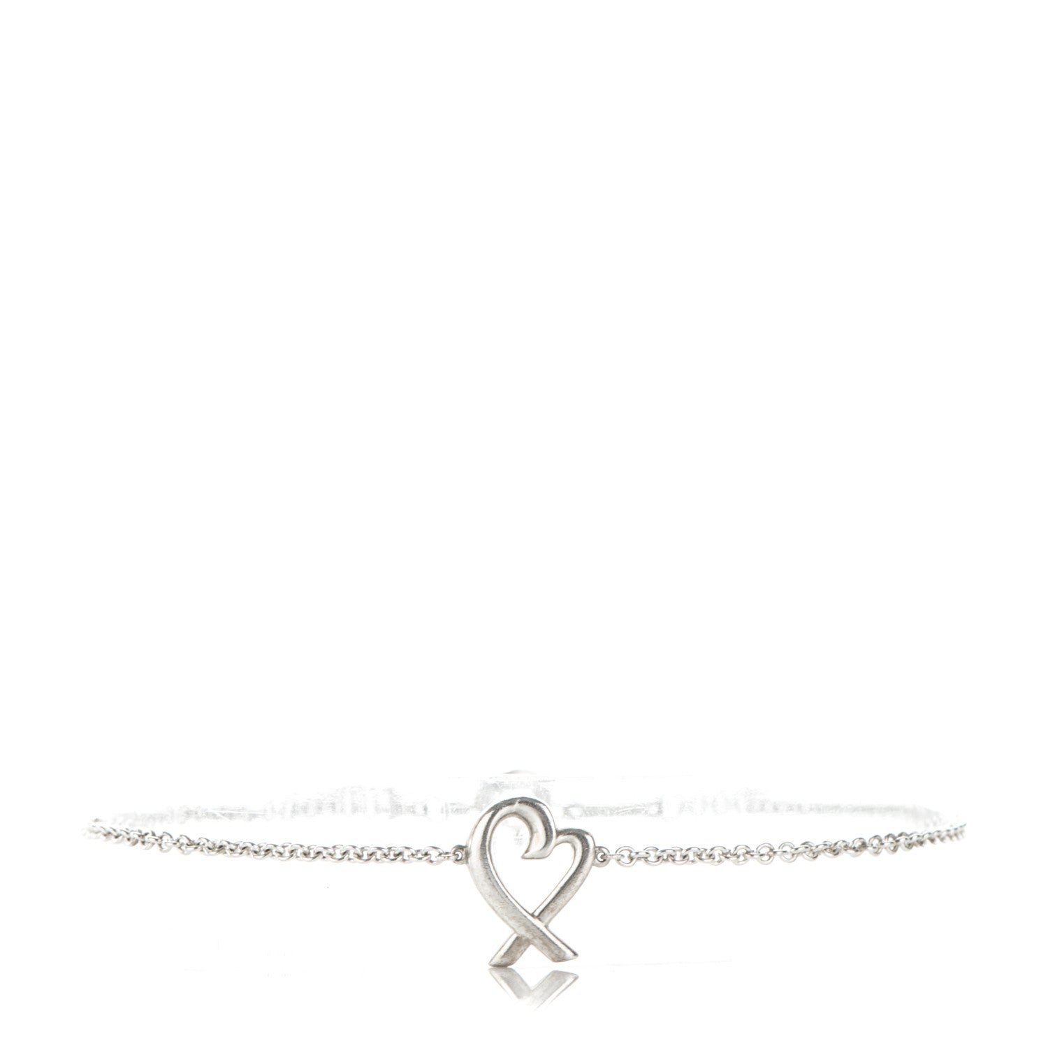 Tiffany Sterling Silver Paloma Picasso Loving Heart Bracelet 1 of 6