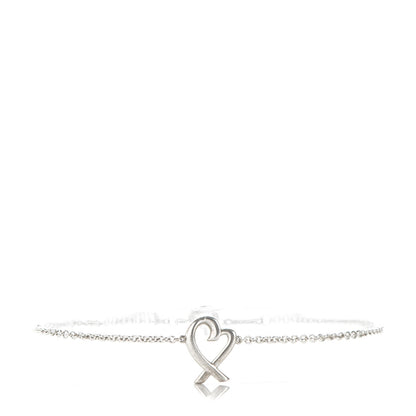 Tiffany Sterling Silver Paloma Picasso Loving Heart Bracelet 1 of 6